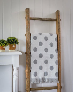 Reversible Polka dot spot Throw